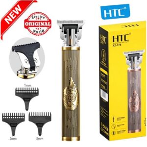 ألة الحلاقة إحترافية قابلة للشحن مقاومة للماء شفرات فولاذية AT-178 HTC